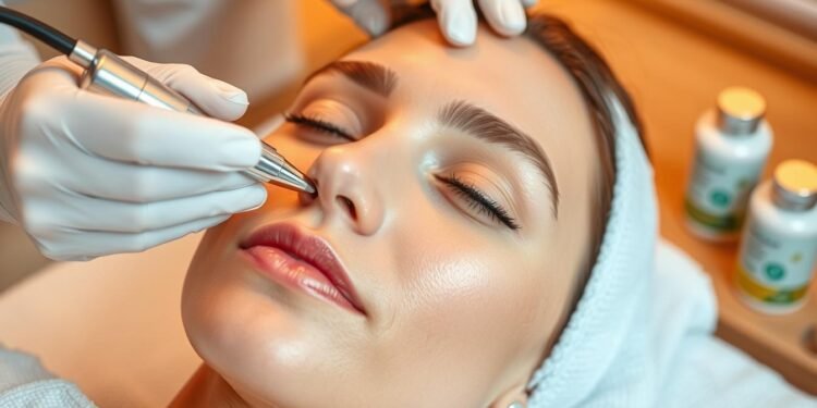 טיפול Microneedling לעור הפנים